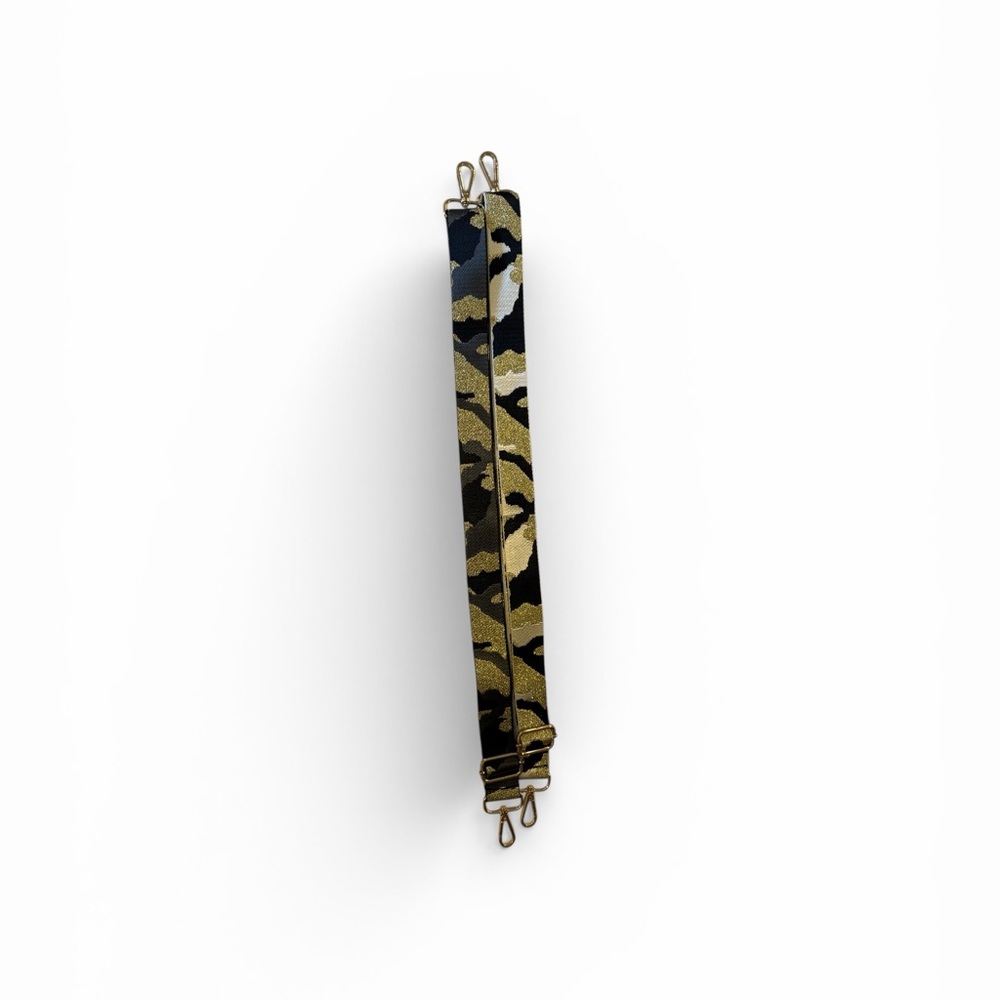 Camouflage Strap with Gold Accents